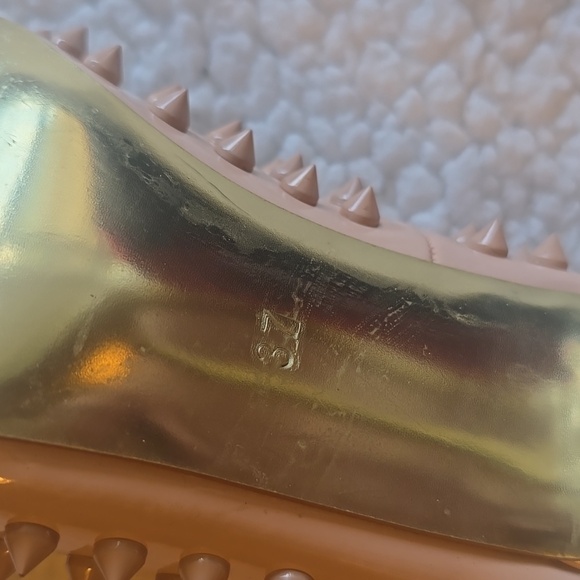 Jiu Du Studded Nude High Heels - Picture 9 of 13